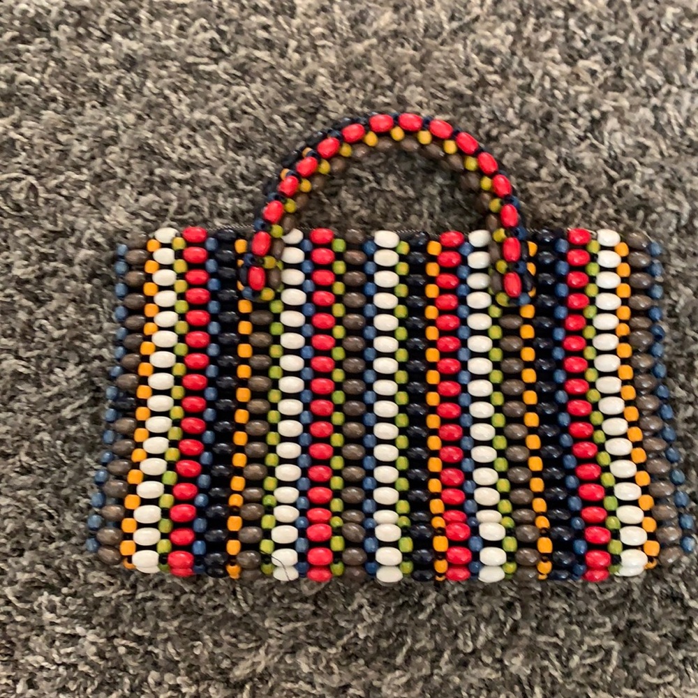 Vintage colorful beaded purse